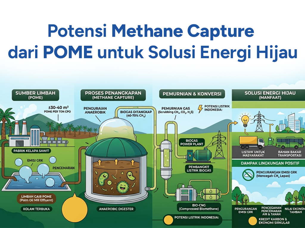 Potensi Methane Capture dari POME untuk Solusi Energi Hijau
