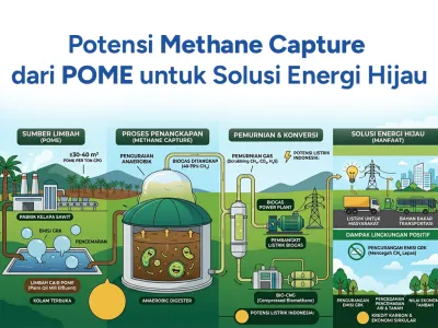 Potensi Methane Capture dari POME untuk Solusi Energi Hijau